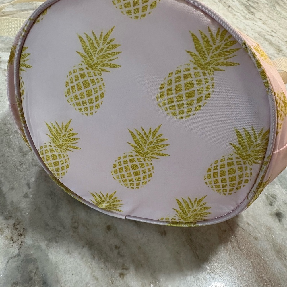 Pink Pineapple Drawstring Cooler Bag - image 6